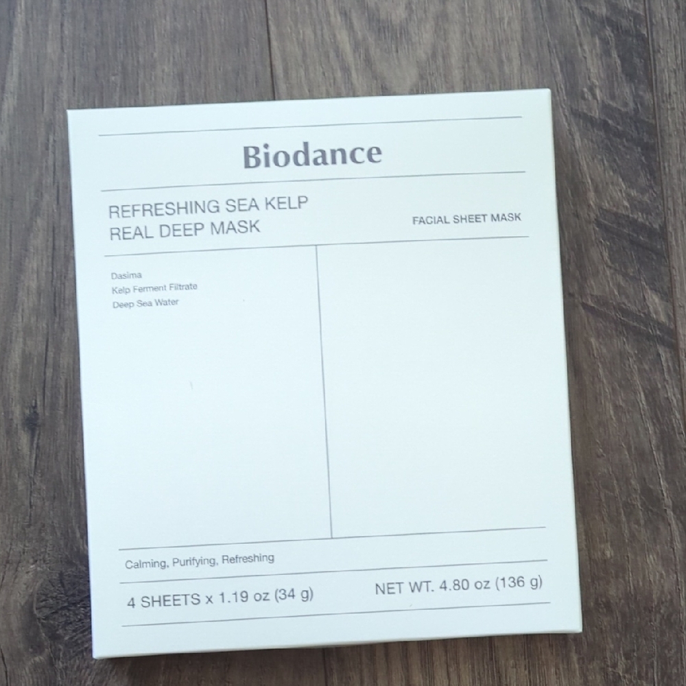 Biodance Refreshing Sea Kelp Facial 4pk Sheet Mask